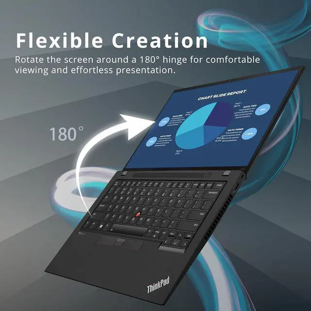Alt view image 4 of 7 - Lenovo Thinkpad T14 Gen 3 14.0" WUXGA Touchscreen 300 nits Laptop, AMD Ryzen 7 PRO 6850U, 16GB RAM, 2TB PCIe SSD, Backlit Keyboard, AMD Radeon 680M, Win11 Pro, Black, 32GB Hotface USB Card