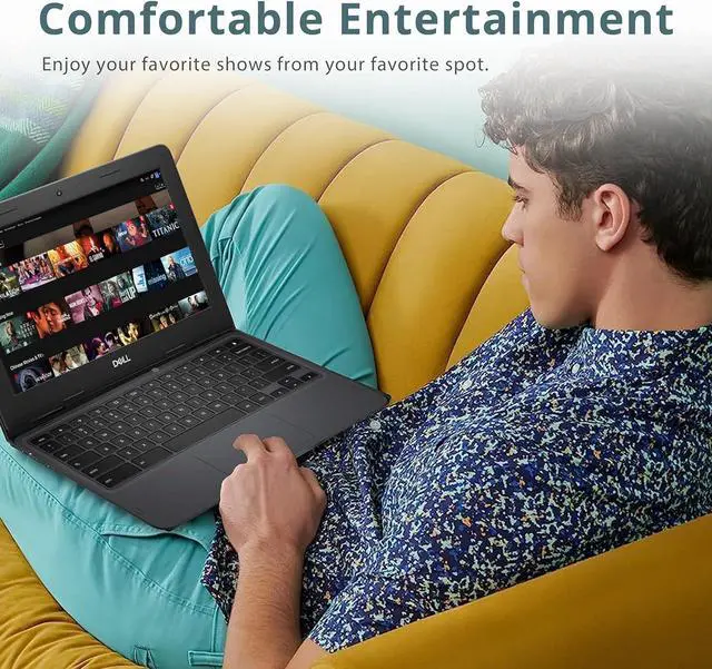 Alt view image 7 of 7 - Dell Chromebook 11 3000 3100 11.6" Chromebook - 1366 x 768 - Celeron N4020-4 GB RAM - 16 GB Flash Memory - Chrome OS - Intel HD Graphics