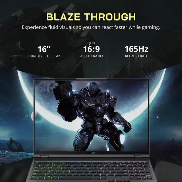 Alt view image 4 of 7 - Lenovo Legion 5 Pro 16" QHD 165Hz Gaming Laptop, AMD Ryzen 7 5800H, 16GB RAM, 512GB PCIe SSD, NVIDIA GeForce RTX 3070, Backlit Keyboard, 720P Webcam, Grey, Win 11 Pro, 128GB Hotface Extension Set