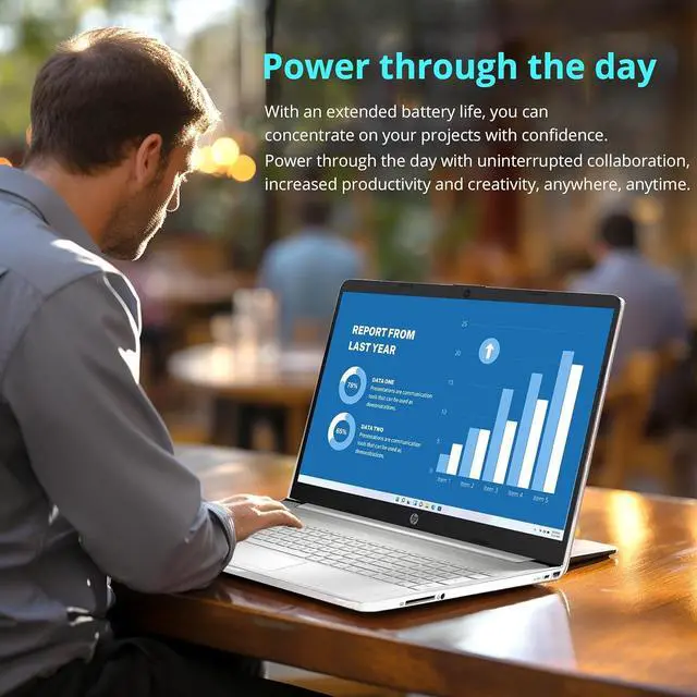 Alt view image 6 of 7 - HP 15.6" FHD Business Laptop, Intel Core i5-1135G7, 32GB DDR4 RAM, 1TB PCIe SSD, Intel Iris Xe Graphics, Numpad, Webcam, Wi-Fi 5, Silver, Win 11 Pro, 32GB Hotface USB Card
