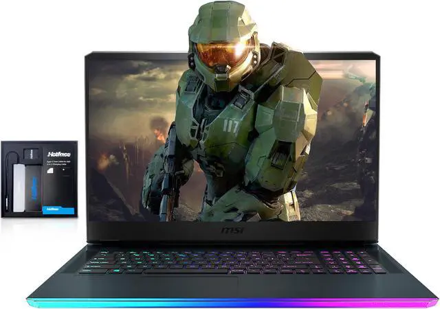 Main image of MSI GE76 Raider 17.3" FHD 144Hz Gaming Laptop, Intel Core i7-12700H, 16GB DDR5, 1TB SSD, GeForce RTX 3060, RGB KB, Wi-Fi 6, Bluetooth, Win 11 Pro, Grey, 128GB Hotface Extension Set