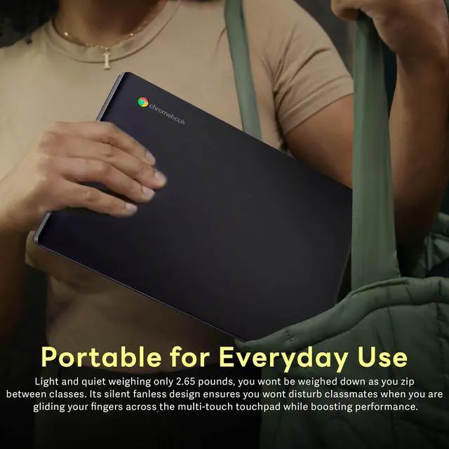Alt view image 7 of 7 - Acer Chromebook 311 | 11.6" HD Display | 4GB LPDDR4X RAM | 64GB eMMC | Intel Celeron N4500 | Intel UHD Graphics | Black | Chrome OS | HD Webcam | WiFi 5