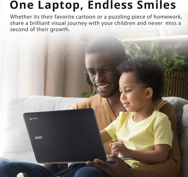 Alt view image 5 of 7 - acer Chromebook 311 11.6" HD IPS Laptop, Intel Celeron N4020, 4GB LPDDR4 RAM, 32GB eMMC, Intel UHD Graphics 600, Wi-Fi 5, 720p HD Camera, Chrome OS, Charcoal Black (Renewed)