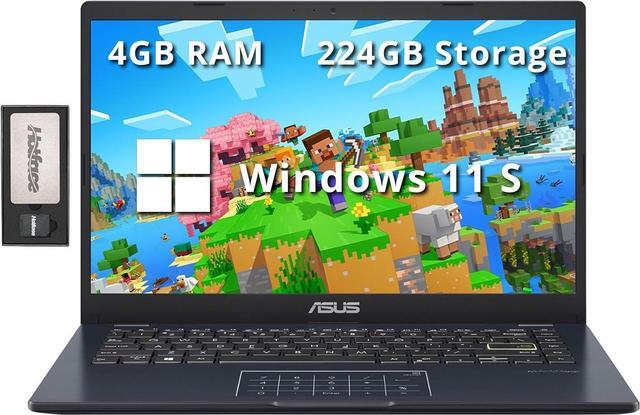 Main image of ASUS 14" FHD Laptop, Intel Celeron N4500 Processor, 4GB RAM, 224GB Storage(64GB eMMC+160GB Docking Station Set), Intel Iris Xe Graphics, 720P Camera, Bluetooth, Win 11 S, Quiet Blue