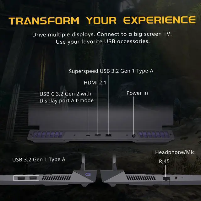 Alt view image 7 of 7 - Dell - G16 7630 16'' QHD+ 240Hz Gaming Laptop - Intel Core i9-13900HX Processor - NVIDIA GeForce RTX 4070 - Windows 11 Pro - 64 GB Memory - 4 TB SSD - Gray - 256GB Docking Station