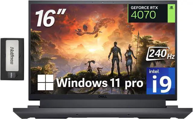 Main image of Dell - G16 7630 16'' QHD+ 240Hz Gaming Laptop - Intel Core i9-13900HX Processor - NVIDIA GeForce RTX 4070 - Windows 11 Pro - 64 GB Memory - 4 TB SSD - Gray - 256GB Docking Station