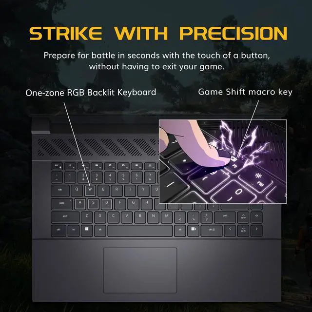 Alt view image 6 of 7 - Dell - G16 7630 16'' QHD+ 240Hz Gaming Laptop - Intel Core i9-13900HX Processor - NVIDIA GeForce RTX 4070 - 32 GB Memory - 2 TB SSD - Gray - 256GB Docking Station