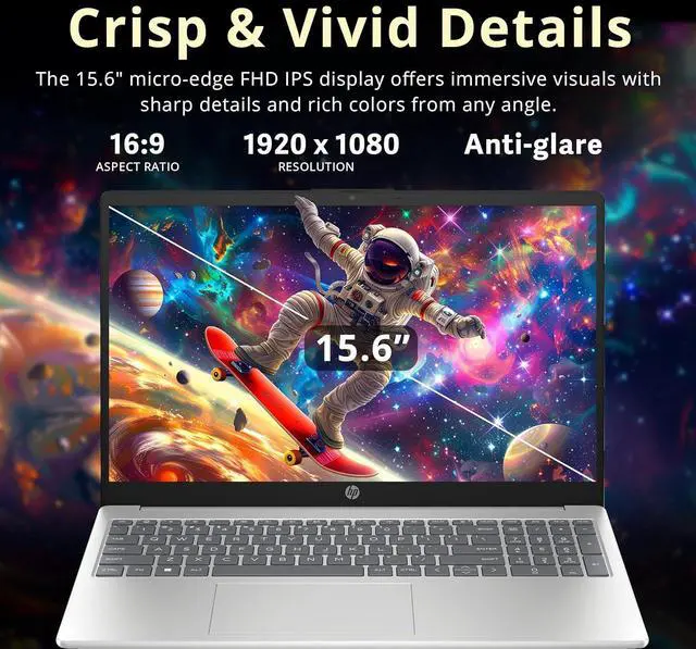 Alt view image 4 of 7 - HP Pavilion 15.6" FHD IPS Anti-Glare Laptop, Intel i5-1235U, 32GB RAM, 1.16TB Storage(1TB SSD + 160GB Docking Station Set), Intel Iris Xe Graphics, Num Pad, HD Webcam, Wi-Fi 6, Windows 11 Pro, Silver