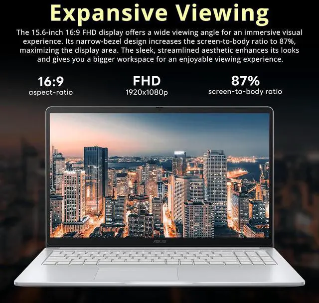 Alt view image 5 of 7 - ASUS Chromebook CX15 15.6" FHD IPS Laptop, Intel Celeron N4500, 4GB RAM, 640GB Storage (128GB eMMC+512GB Docking Station Set), Intel UHD Graphics, Number Pad, Webcam, WiFi 6, Chrome OS, Pure Gray