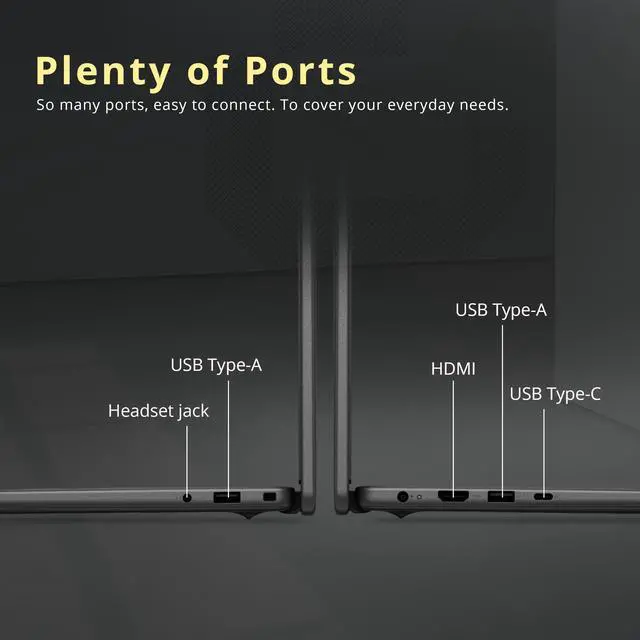 Alt view image 7 of 7 - Dell 16 16'' FHD+ Touchscreen Laptop, AMD Ryzen 7 250, 16GB RAM, 2TB Storage(1TB SSD+1TB Docking Station Set), AMD Radeon Graphics, Backlit Keyboard, Numeric Pad, Windows 11 Pro, Black