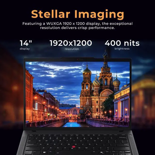 Alt view image 4 of 7 - Lenovo ThinkPad T14 Gen 5 14" WUXGA Notebook, Intel Ultra 7 165U, vPro Technology, 32GB RAM, 1.5TB Storage (512GB SSD+1TB Docking Station Set), Backlit Keyboard, Win 11 Pro, Black