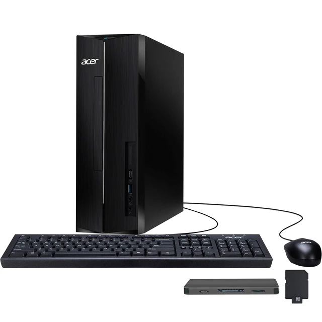 Main image of Acer Aspire XC1715 Desktop,Intel Processor N150,16GB DDR5,1TB SSD+1TB Docking Station,Intel Graphics,Win 11,USB Keyboard&Mouse,Wi-Fi 6,Black