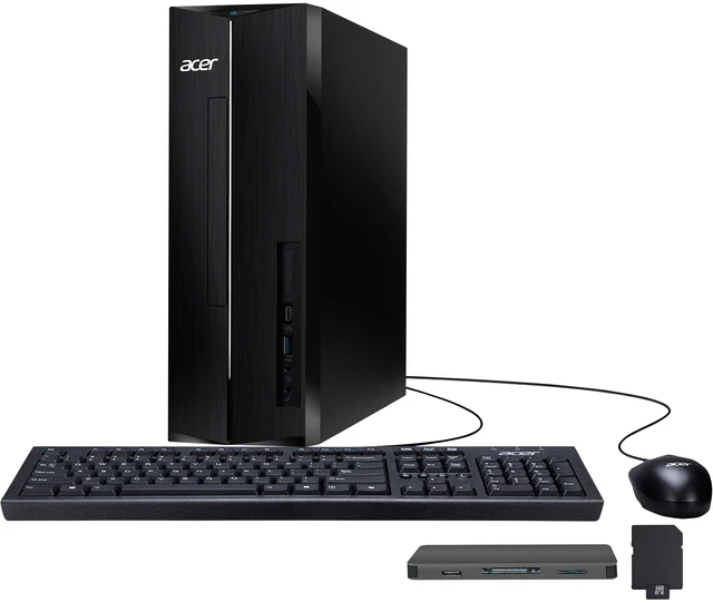 Main image of Acer Aspire XC1715 Desktop,Intel Processor N150,16GB DDR5,512GB SSD+1TB Docking Station,Intel Graphics,Win 11,USB Keyboard&Mouse,Wi-Fi 6,Black