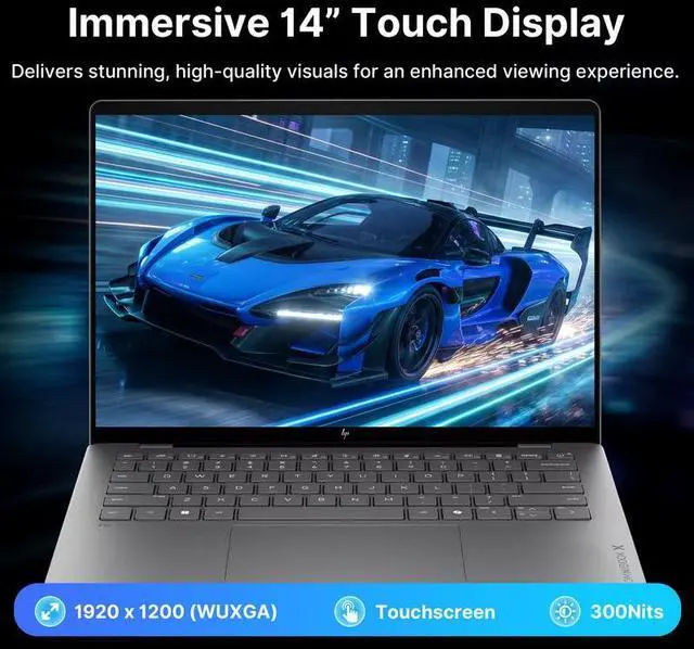 Alt view image 4 of 7 - HP 14" OmniBook X Laptop for Work & Creation, Snapdragon X Plus, 16GB LPDDR5X, 1.5TB Storage (512GB SSD+1TB Docking Station), Adreno Graphics, Long Battery Life, Webcam, Windows 11, Meteor Silver