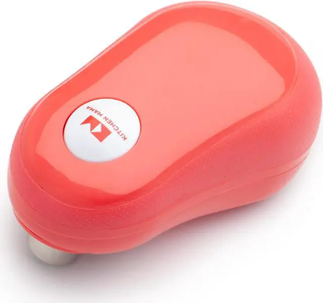 Main image of Kitchen Mama One Touch Can Opener: Open Cans with Simple Press of A Button - Auto Stop As Task Completes, Ergonomic, Smooth Edge, Food-Safe, Battery Operated Can Opener, Electric Can Opener (Red)