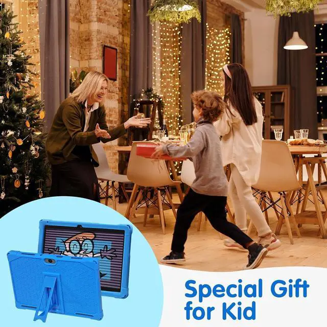 Alt view image 7 of 7 - YYSWIE Tablet for Kids 10 inch with Case & Stylus Pen, 3GB RAM+32GB ROM Android 13 Kids Learning Tablet, KIDOZ Pre-Installed Toddlers Tablet, 5000mAh Childrens Tablets with GMS, WiFi, BT