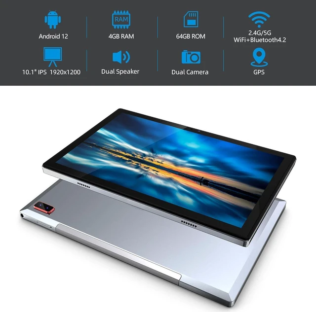 BYYBUO SmartPad T10 2024 Full HD 10.1 inch Android 12 Tablet, Octa-Core ...