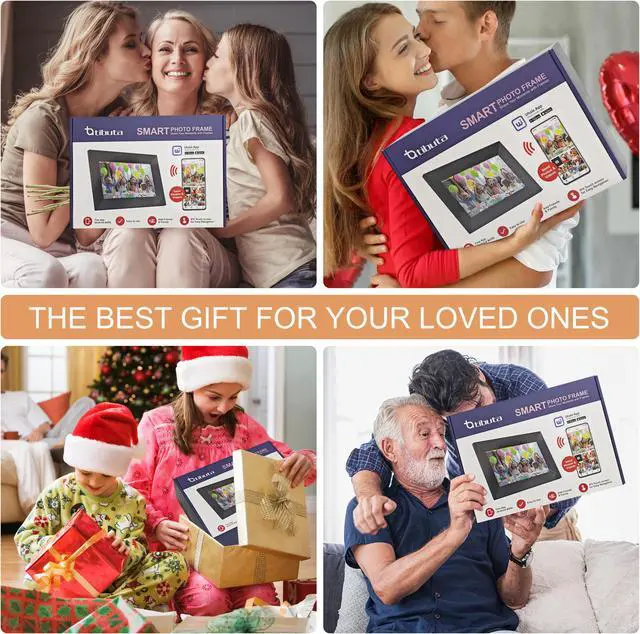 Alt view image 2 of 7 - Tibuta 10 Inch Wi-FI Digital Photo Frame, 1024 x 600 IPS, Digital Picture Touchscreen, 16G Memory, Share Photos or Videos via Uhale Apps