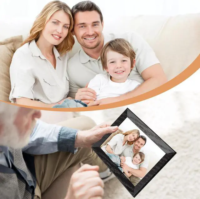 Alt view image 7 of 7 - Tibuta 10 Inch Wi-FI Digital Photo Frame, 1024 x 600 IPS, Digital Picture Touchscreen, 16G Memory, Share Photos or Videos via Uhale Apps
