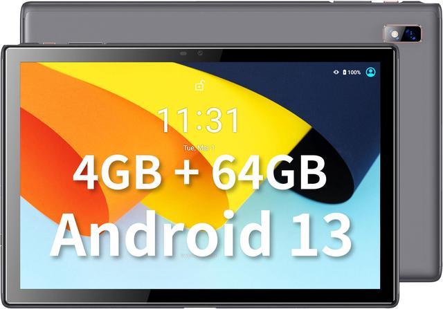 BYYBUO Android Tablet,10.1 inch Android 11 Tablets 4GB RAM 64GB  ROM,1280x800 IPS HD Touchscreen,5000mAh Battery, Dual Camera,WiFi,Bluetooth