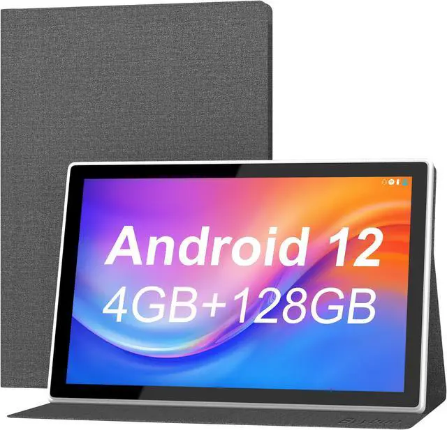 Alt view image 2 of 6 - BYYBUO Tablet 10.1 inch Android 12 Tablets, 4GB RAM+128GB ROM, 1920x1200 IPS FHD Display, 7000mAh Battery, 5.0MP+13.0MP Camera, Octa-Core Processor, 2.4G+5G WiFi, Bluetooth, GPS, FM (2024 Gray)