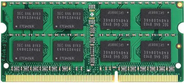 Alt view image 5 of 6 - Rasalas 8GB DDR3L 1600MHz PC3-12800 Unbuffered Non-ECC 1.35V CL11 2Rx8 Dual Rank 204 Pin SODIMM Laptop/Notebook Memory Module Upgrade 8GB green