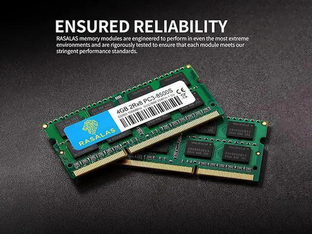 Alt view image 4 of 7 - RASALAS 8GB(2X4GB) KIT PC3-8500 DDR3 1066Mhz 8500s 4GB SODIMM RAM Laptop Memory Upgrade for Notebook 204PIN 1.5V Memory