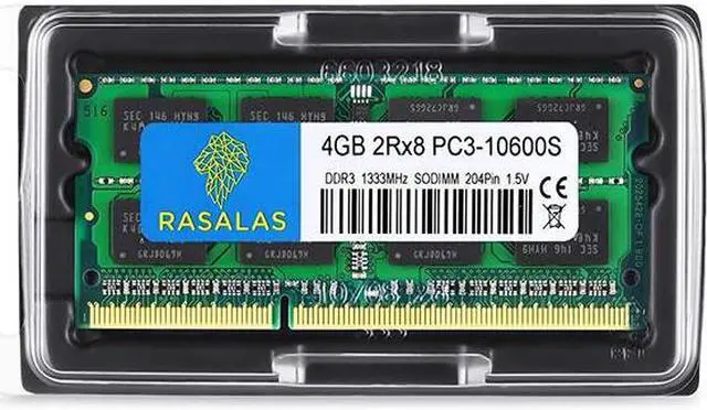 Alt view image 7 of 7 - Rasalas 8GB(2X4GB) KIT PC3-10600S DDR3 1333mhz Sodimm RAM Upgrade for AMD Intel Laptop, MacBook Pro 13/15/17 inch Early/Late 2011,iMac 21.5-inch Mid/Late 2011,27-inch Mid 2011,Mac Mini 5,1 & 5,2 Mid