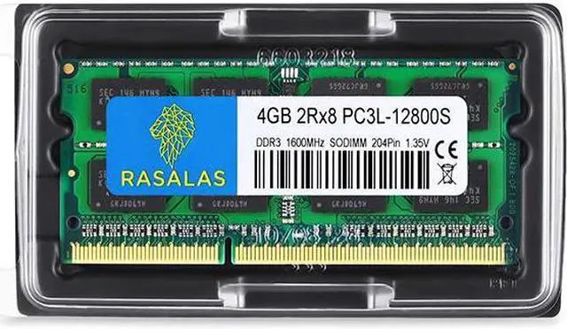 Alt view image 6 of 7 - Rasalas 8GB(2X4GB) DDR3 PC3L-12800S DDR3 1600MHz SODIMM RAM 2Rx8 1.35V CL11 Notebook RAM Memory Modules for Intel AMD and Mac Computer
