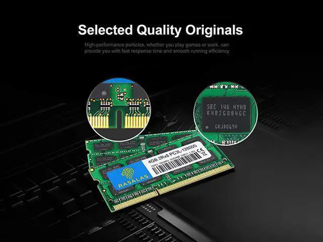 Alt view image 5 of 7 - Rasalas 8GB(2X4GB) DDR3 PC3L-12800S DDR3 1600MHz SODIMM RAM 2Rx8 1.35V CL11 Notebook RAM Memory Modules for Intel AMD and Mac Computer