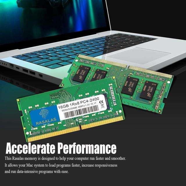 Alt view image 5 of 7 - Rasalas 16GB DDR4 2400MHz (DDR4-2400) PC4-19200 (PC4-2400T) Non-ECC Unbuffered 1.2V CL17 1Rx8 Single Rank 260 Pin SODIMM Laptop Memory RAM Module Upgrade 1 x 16GB