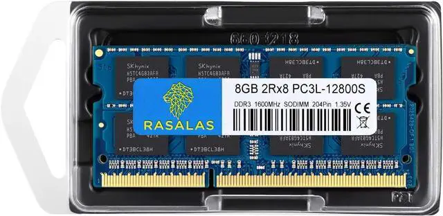 Alt view image 7 of 7 - Rasalas DDR3 RAM 16GB Kit (2x8GB) DDR3L 1600MHz PC3L-12800 16GB Non ECC Unbuffered 1.35V CL11 2Rx8 Dual Rank SODIMM Laptop Memory