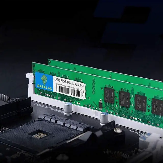 Alt view image 5 of 7 - Rasalas PC3-12800U 16GB Kit DDR3 1600MHz (2x8GB) DDR3L 12800U RAM 2Rx8 DDR3L-1600 Udimm CL11 1.35V Desktop Computer Memory