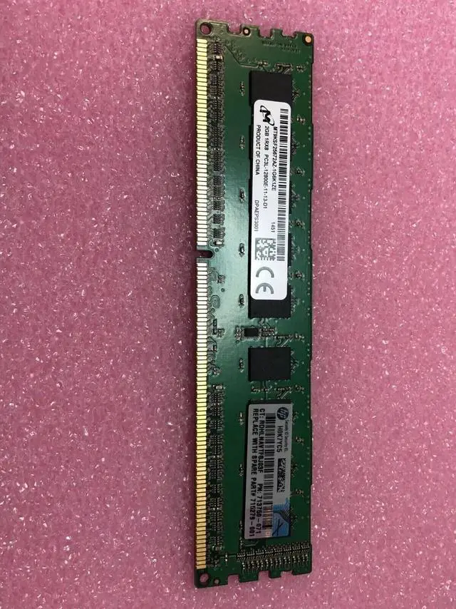 Main image of 713750-071 HP 2GB 1x2GB Single Rank PC3L-12800E DDR3-1600 Unbuffered