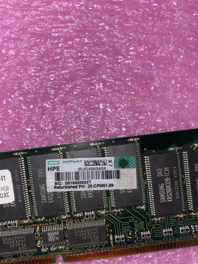 Alt view image 3 of 3 - 20-CPW01-09 SDRAM DIMM 100MHZ REG(PC100) 32MX72