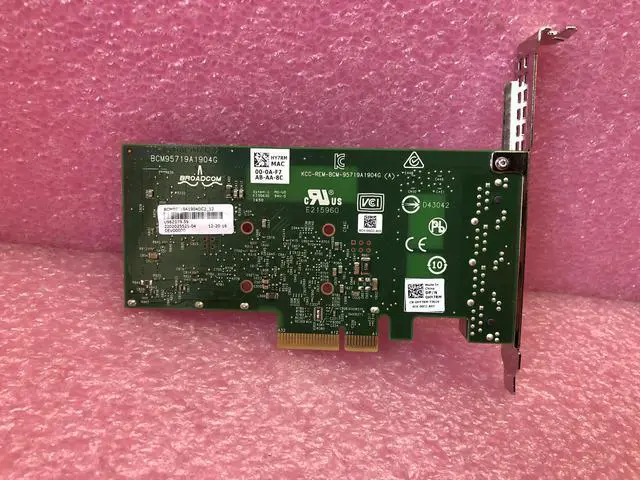 Alt view image 3 of 3 - HY7RM Dell Broadcom 5719 Quad Port 1Gb Server Adapter