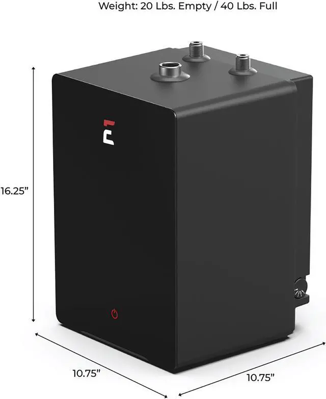 Alt view image 3 of 7 - Eccotemp ESH 2.5 SmartHome 2.5 Gallon Mini Tank Water Heater with Voice Commands
