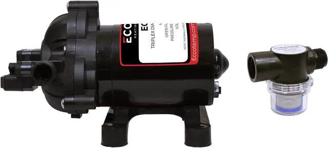 Alt view image 3 of 5 - Eccotemp EccoFlo Diaphragm 12V Water Pump and Strainer