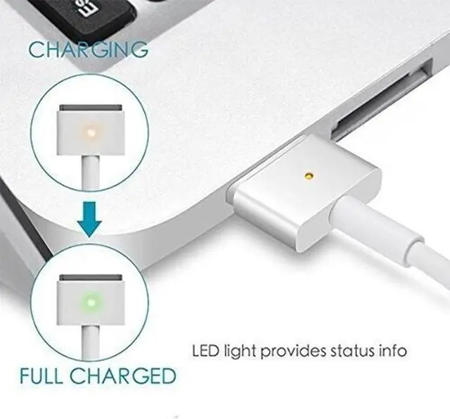 Alt view image 3 of 6 - OEM for CH-Apple  Mac Book Pro Charger - 60W (T)-Tip Power Adapter,Compatible with Mac Book Pro/Air (Between 2012-2017) 1425, A1435, A1502, A1466, A1436, A1465 - Laptop AC Power Supply Cord