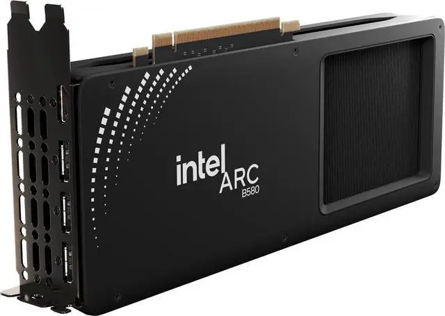 Alt view image 4 of 5 - Intel Arc B580 12GB 192 Bit GDDR6 456Gb/s 20 XE Cores, 20 Ray Tracking units, Up to 8K Resolution at 120Hz HDR, Intel ARC B580 Limited Edition Battlemage Video Card