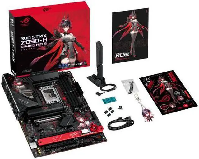 Alt view image 7 of 7 - ASUS ROG STRIX Z890-H GAMING WIFI S RO Ji EDITION LGA 1851 ATX motherboard, Intel® Core Ultra Series 2 Ready, Advanced AI PC-ready, 16+1+2+2 80A power stages, DDR5, PCIe® 5.0 - International Version