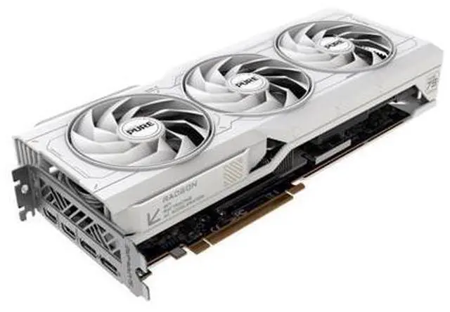 Alt view image 2 of 6 - SAPPHIRE PURE  Radeon RX 7900 XT 20GB OC Gaming Graphics Card,  RDNA 3, 20 Gbps, PCIe 4.0, GDDR6, HDMI 4K, DisplayPort 2.1a, Dual Ball Bearing Fans, Digital Power Design, WHITE