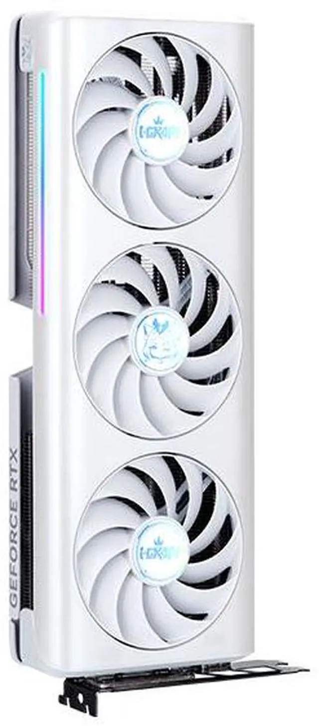 Alt view image 2 of 6 - MAXSUN GeForce RTX 5070 iCraft AIGA OC 12G Graphics Card, 3x WINDFORCE Fans, 192-bit, 12GB GDDR7, PCI Express 5.0 x16, DLSS 4, HDMI, DisplayPort, ARGB 5V 3PIN SYNC, Anime White GPU