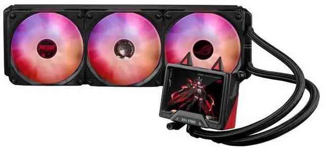 Main image of ASUS ROG STRIX RO JI EDITION 360 ARGB LCD All-in-one Liquid CPU Cooler With 3.5 LCD, ASUS InfoHub Custom Animation, Asetek Pump, 3x ROG 120mm Radiator Magnetic Daisy-Chainable ARGB Fans