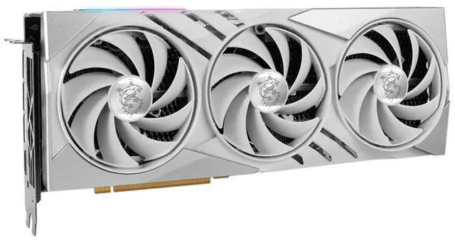 Alt view image 2 of 7 - MSI Gaming GeForce RTX 4070 Ti WHITE 12GB GDDR6X PCI Express 4.0 ATX Graphics Card RTX 4070 Ti GAMING X SLIM WHITE  12G
