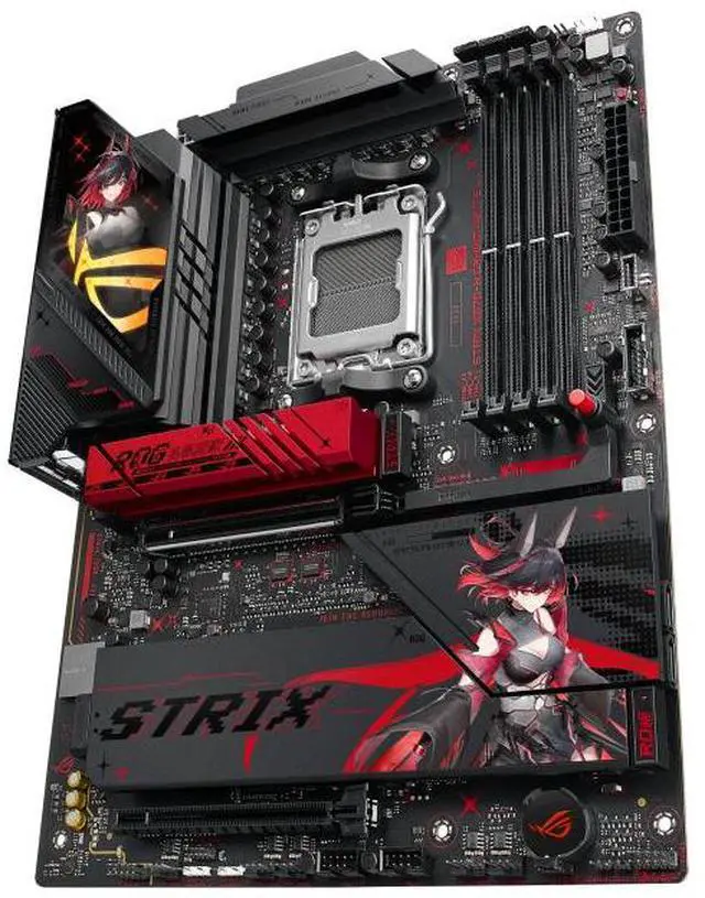 Alt view image 2 of 4 - ASUS ROG STRIX X870-H GAMING WIFI S RO Ji EDITION AMD AM5 X870 ATX motherboard,16+2+1 80A power stages,DDR5,PCIe 5.0 x16, 4x M.2 , Wi-Fi 7,2.5Gb LAN,2xUSB4, USB Type-C, BIOS FlashBack,RO Ji EDITION