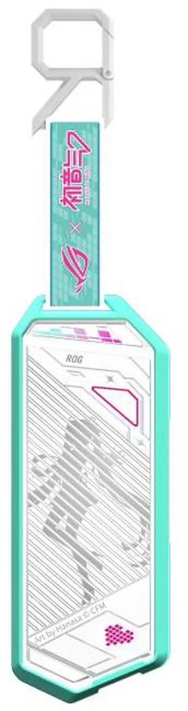 Alt view image 4 of 6 - ASUS ROG STRIX  SSD Enclosures RO JI x HATSUNE MIKU Edition, USB 3.2 Gen 2x1 Type-C (10 Gbps), dual USB-C to C and USB-C to A cables,  suitable for PCIe 2280/2260/2242/2230 M key/B+M key