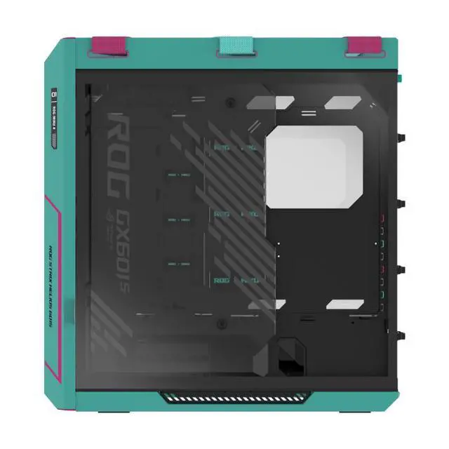 Alt view image 4 of 7 - ASUS ROG Strix Helios GX601S RGB Mid-Tower Computer Case for up to EATX Motherboards with USB 3.2 Front Panel, Aluminum alloy frame,4 mm high-strength tempered glass - RO JI x HATSUNE MIKU Edition