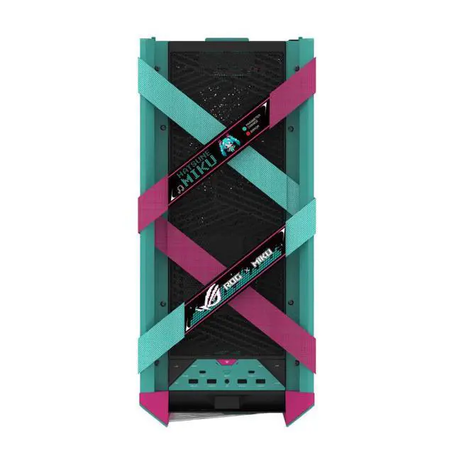 Alt view image 5 of 7 - ASUS ROG Strix Helios GX601S RGB Mid-Tower Computer Case for up to EATX Motherboards with USB 3.2 Front Panel, Aluminum alloy frame,4 mm high-strength tempered glass - RO JI x HATSUNE MIKU Edition