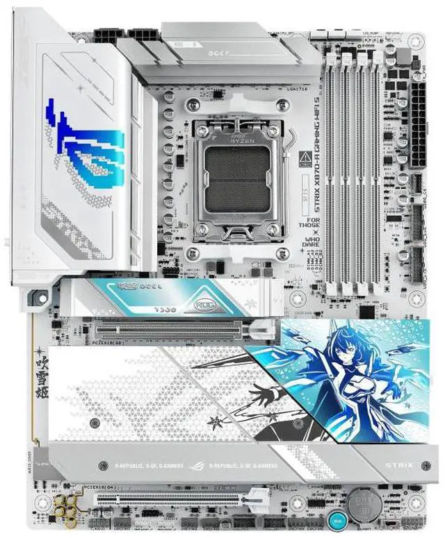 Alt view image 2 of 6 - ASUS ROG STRIX X870-A GAMING WIFI S AMD AM5 X870 ATX motherboard 16+2+2 power stages, Dynamic OC Switcher, Core Flex, DDR5 AEMP, WiFi 7, 4x M.2, PCIe 5.0, Q-Release Slim, USB4, AI OCing & Networking